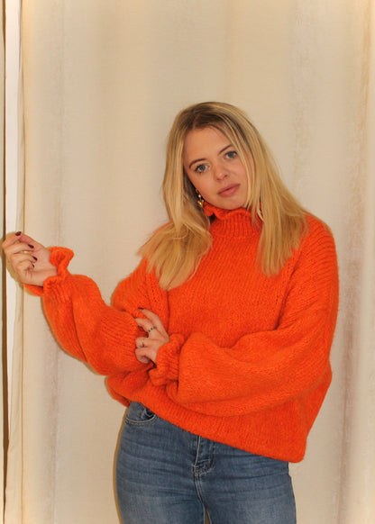 Megan knit oranje