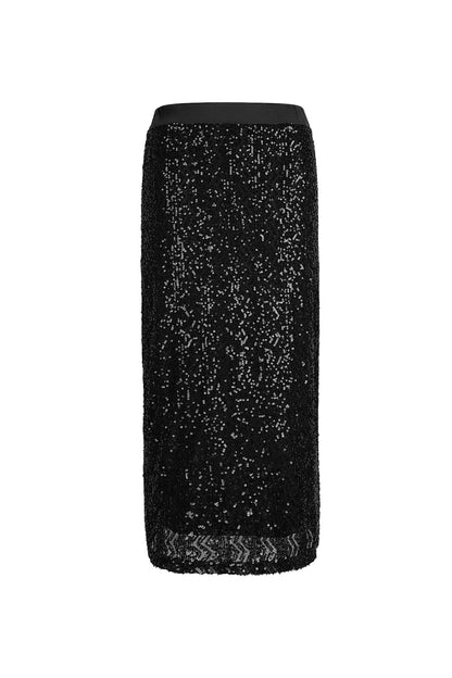 Sequin skirt zwart