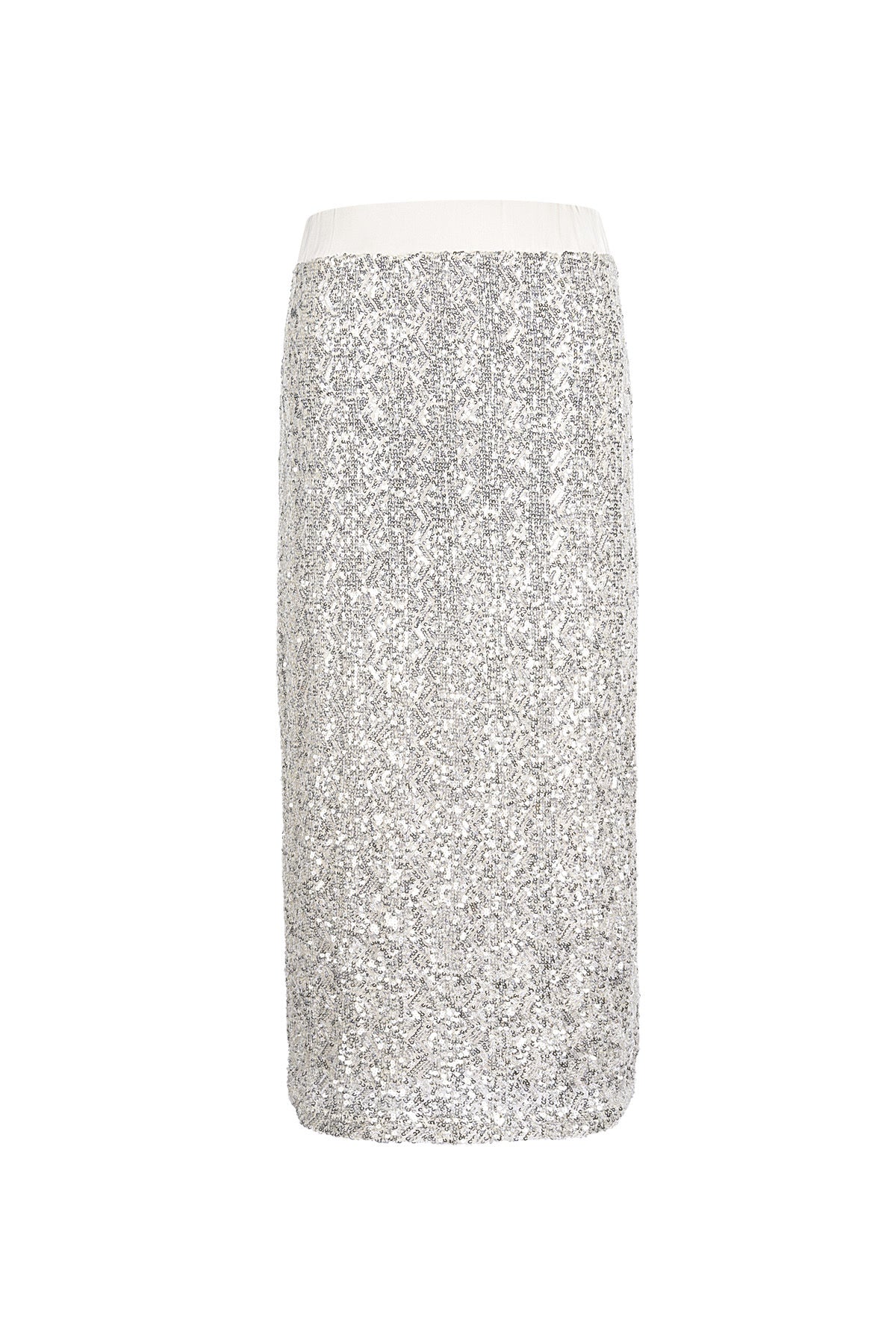 Sequin skirt zilver