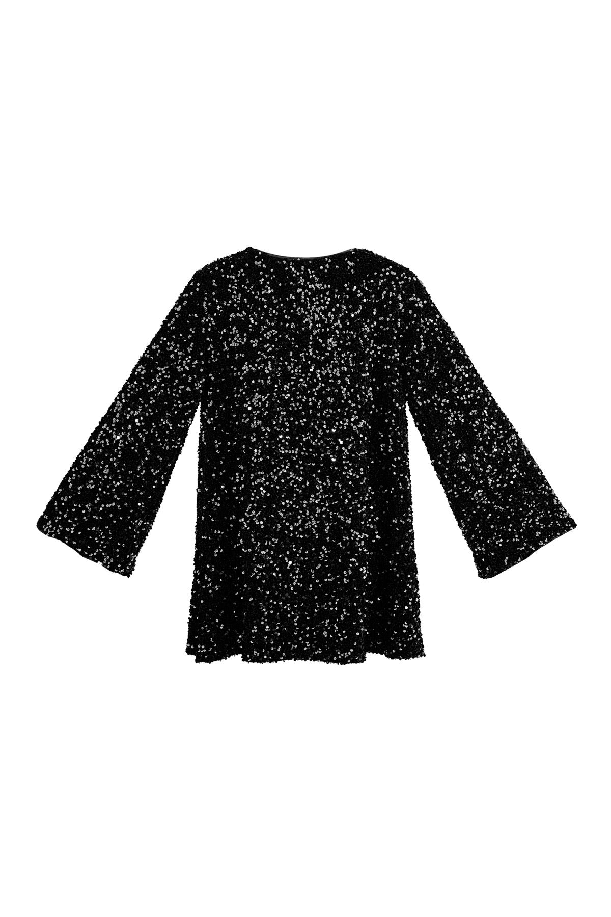 Glitter jurk met strik