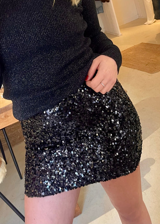 Sparkle skirt zwart