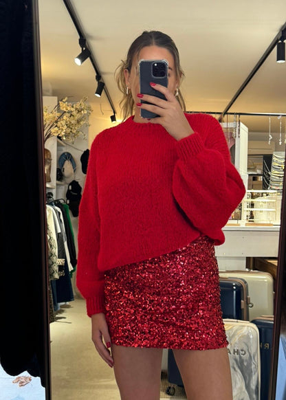 Sparkle skirt rood