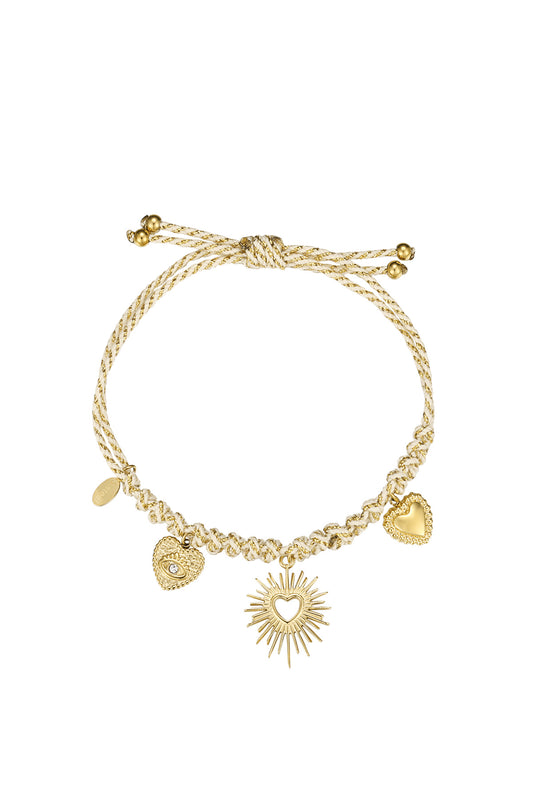 Tied with love armband goud