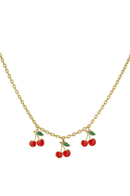 Triple cherry ketting