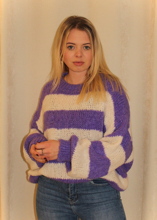 Jolien knit paars